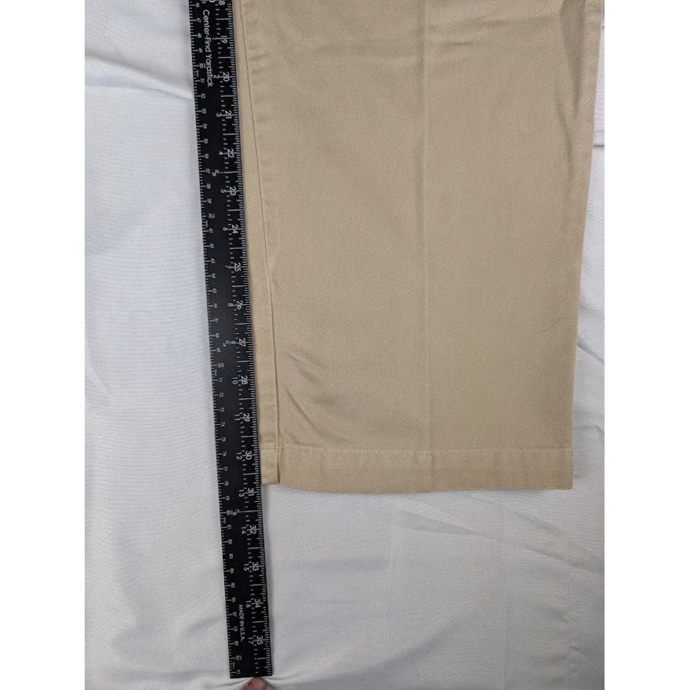 Polo Ralph Lauren Chino Pants Men's 38x32 Khaki Tan Pleated Trousers